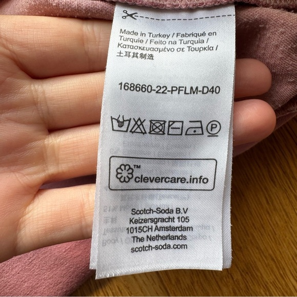 SCOTCH & SODA PINK PUFF SLEEVES SWEATER - XS - Picture 13 of 14